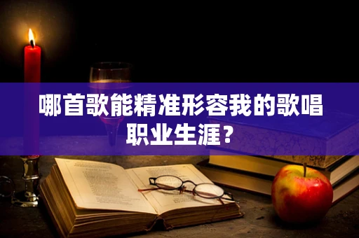 哪首歌能精准形容我的歌唱职业生涯？